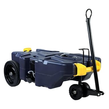 Venustank 30 Gallon RV Portable Waste Tank 4 Wheel Tote Tank