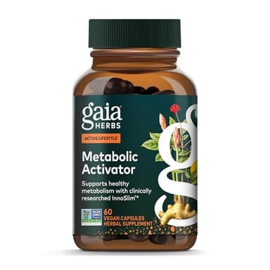 Gaia Herbs Metabolic Activator - AMPK Pathway Support with Clinically Researched Ingredients* - 60 Vegan Capsules (60 Servings)