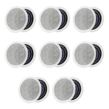 Polk Audio RC80I 2 Way in Ceiling Speakers - 8 Pack (White)