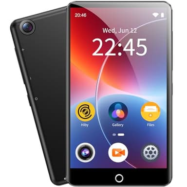 MP3 Player with Bluetooth and WiFi, 80GB Storage Android OS Spotify MP4 Player with Rear Camera, 4.02" Touch Screen Music Player with Built-in Speaker, FM Radio, Vido Playback