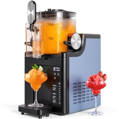 Slushie Machine for Home,No Ice Needed Frozen Drink Maker with 5 Presets Modes,Perfect for Slush,Frozen Juice,Frappe,Milk Shake,Spiked Slush,Adjustable Temperature