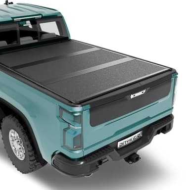 DNYKER Hard Tri Fold Truck Bed Tonneau Cover Compatible with Chevy Silverado GMC Sierra 1500 New Body Style 2019-2026,Fits 5.8 ft Bed
