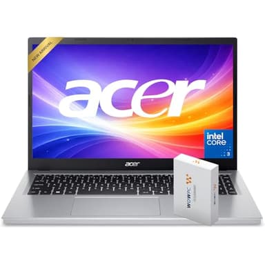 acer Aspire Go 15 AI Ready Laptop for Student & Business, Intel Core 3 N355(Beats i7-1165G7), 15.6” FHD, 8GB DDR5 RAM, 628GB(128GB SSD+500GB External Drive), Windows 11, WOWPC Bundle, no Mouse