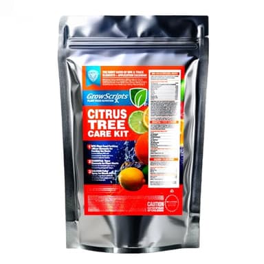 Citrus Tree Fertilizer Kit - Complete 3-in-1 Plant Food for Lemon Orange Lime Trees, One Year Supply with NPK 18-6-12 Granules, Liquid Micronutrients & Calcium, Large Container In-Ground Use
