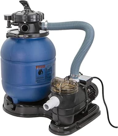 XtremepowerUS 13" Sand Filter 3/4HP Pool Pump 2,400GPH for Above Ground Swimming Pool Multi-Port Valve Up to 10,000 Gallons, 1-1/4"NPT Pool Sand Filter with Enhanced Circulation System