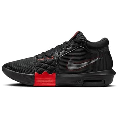 Lebron Witness 8 Basketball Shoes (FB2239-005, Black/University Red/White) Size 7.5