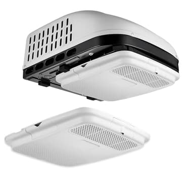 115V RV Air Conditioner Heater Combo, 15000 BTU Quiet Camper AC Unit, 115 Volt Van Rooftop A/C Units, Efficiency Cooling & Heating for Sleeper Truck, Trailer, Fifth Wheel, Motorhome, Crane Tractor