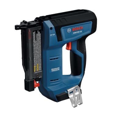 BOSCH GNH18V-35N 18V Brushless 23-Gauge Pin Nailer for Finish Trim, Cordless Pneumatic-Like Performance with Dry-Fire Lockout & No-Mar Tips (Includes: Nailer, 2 No-Mar Tips) (Bare Tool)