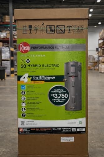 Rheem 50 Gal. Smart High Efficiency Hybrid Heat Pump Water Heater with 10-Year Warranty