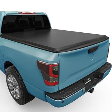 AUTOSAVER88 Soft Roll Up Truck Bed Tonneau Cover Compatible with 2005-2026 Nissan Frontier(NO México) 5ft Bed