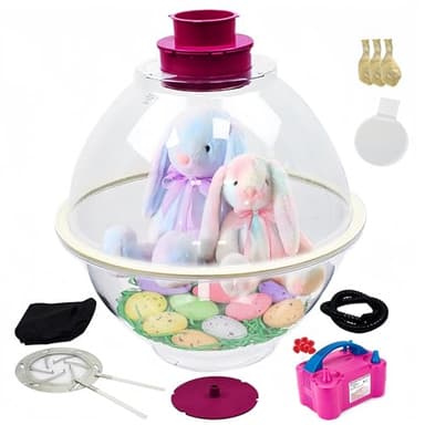 New Balloon Stuffing Machine with Balloon Pump set, Balloon Expander for Stuffing Filling Plush Toys Balloon Bouquets, DIY Balloon Stuffer for Gifts Decoration Wedding Party Christmas