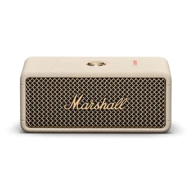 Marshall Emberton III Portable Bluetooth Speaker - Rugged Waterproof IP67 Design | Loud Stereo Sound, Deep Bass with 32+ Hr Playtime | Compact and Wireless for Travel and Outdoors - Cream