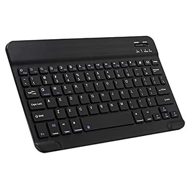 Ultra-Slim Bluetooth Keyboard Portable Mini Wireless Keyboard Rechargeable for Apple iPad iPhone Samsung Tablet Phone Smartphone iPadOS iOS Android (10 inch Black)