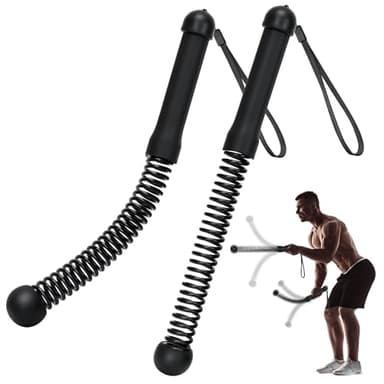 TRELC Upgrade Weighted Ropeless Battle Ropes, 2PCS Cordless Battle Rope for Home Gym, HIIT, Strength, Quiet Portable Training Rope, Workout Ropes Versatile Fitness Equipment for Men Women