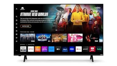 VIZIO 43 Inch FHD Smart TV Full Array LED, HDR10, Bluetooth Compatible, Works with AirPlay 2 and Chromecast Built-in, DTS Virtual X and HDMI VRR (VFD43M-0804) (Renewed)