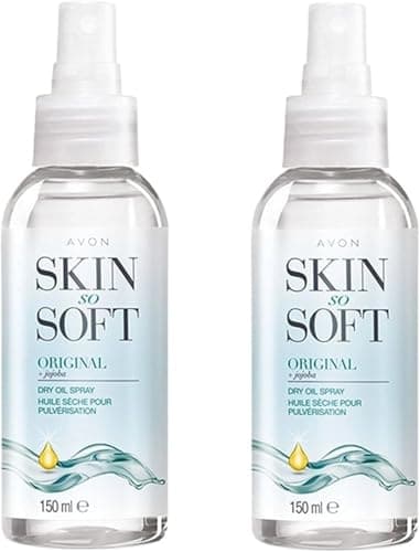 AVON SKIN SO SOFT Original Dry Oil Spray 5 fl.oz (Double Pack)