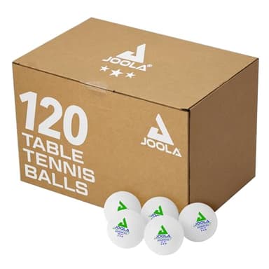 JOOLA Training 3 Star Table Tennis Balls 12, 60, or 120 Pack - 40+mm Regulation Bulk Ping Pong Balls for Competition and Recreational Play - Fun as a Cat Toy - Indoor and Outdoor Compatible