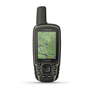Garmin 010-02258-10 GPSMAP 64sx, Handheld GPS with Altimeter and Compass, Preloaded with TopoActive Maps, Black/Tan