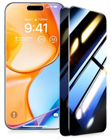 UltraGlass TOP 9H+ Armor for iPhone 17 Air Privacy Screen Protector [No.1 Military Grade Shatterproof] Privacy Screen iPhone 17 Air Tempered Glass [100% Anti-Spy] Longest Durable, 2 Pack