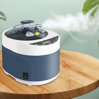 TaTalife 4L Sauna Steamer, Portable Steam Generator, 1500W Large Stainless Steel Pot Generator, Home SPA Fumigation Steam Machine with Touch Button, Timer Display and Remote Control