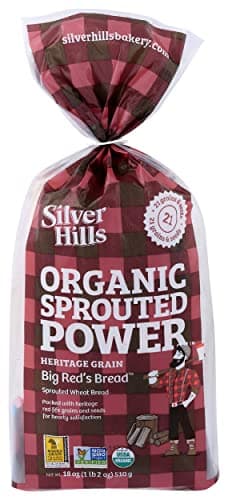 SILVER HILLS BAKERY Organic Sprouted Heritage Grain Bread, 18 Ounce (Frozen)