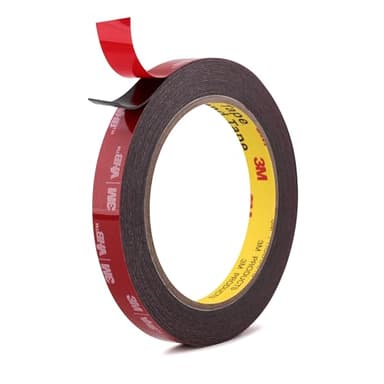 Double Sided Tape Heavy Duty Mounting Tape 1/2" x 18Ft Made of 3M VHB 5925 Strong Adhesive Waterproof Foam Tape Perfect for Automotive Home Office Decor Indoor and Outdoor Walls