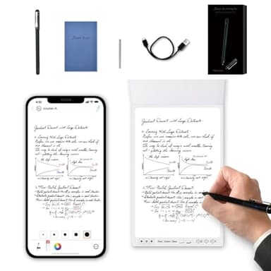 Ophayapen Smart Pen+Mini notebok, Digital Pen Real-time Sync for Digitizing, Storing, and Sharing Notes, Ideal Smart Pen for Note Taking, Drawing, Classroom, Offices, Compatible with Android and iOS