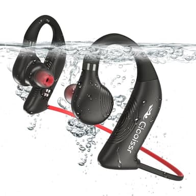 Clooissr S36 HiFi Waterproof Earbuds for Swimming, IPX8 TOP 32GB Swimming Headphones with Bluetooth & MP3 Playback, in-Ear Noise Cancellation Wireless Underwater Sports Headphones for Swimming (32GB)