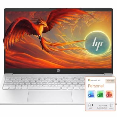 HP Business Laptop with Microsoft Office 365, 1TB OneDrive and 128GB SSD, 8GB RAM, 4-Core Intel 13th Gen Processor | No Mouse, Fast Response, Long Battery Life, Good Value