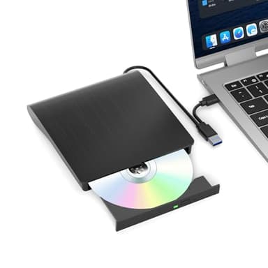 External Blu Ray Drive, Support 50G Disc Read/Write Bluray Drives, Portable 3D Blu Ray Burner with USB 3.0 and Type-C, Blu Ray Reader Suitable for Windows XP/7/8/10/11 MacOS for Laptop, Desktop, Mac