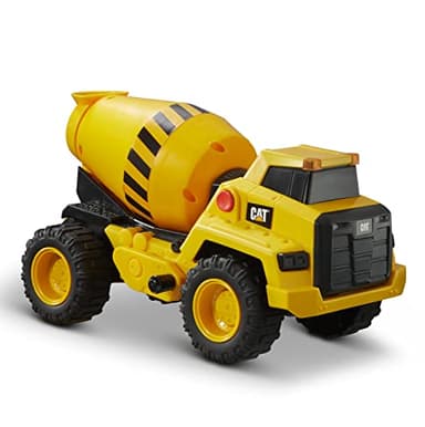 CAT Construction Toys, CAT Construction 11.5" Power Haulers Cement Mixer, Realistic Lights & Sounds, Motion Drive Technology, Working Features, and Interactive Play for Ages 3+