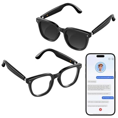 Osawalla 2026 Latest Smart Audio Glasses with Bluetooth, Open-Ear Speakers, Music & Hands-Free Calls, AI Voice Assistant,Translation for 164+ Languages Wearable Tech Glasses for Men & Women（no Camera