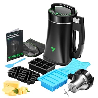VIVOSUN Herbal Decarboxylation and Infusion Machine, Botanical Extractor and Infuser for Making Butter, Oil, and Tinctures, Includes Recipes and Complete Accessories