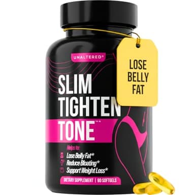 UNALTERED Belly Fat Burner for Women - Slim Waist, Lose Stomach Fat, Reduce Bloating - Natural Weight Loss Pills, Appetite Suppressant, & Metabolism Booster - 90 Capsules