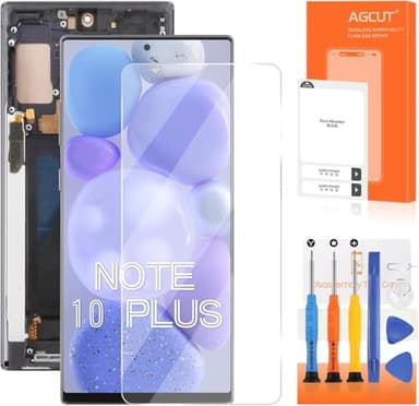 INCELL for Samsung Galaxy Note 10 Plus Screen Replacement for Samsung Note 10 Plus LCD Display N975F SM-N975U Digitizer Touch Assembly Black with Frame