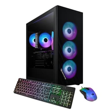 iBUYPOWER Scale Gaming PC Desktop AMD Ryzen 5 8400F CPU, NVIDIA GeForce RTX 5050 8GB GPU, 16GB DDR5 RGB 5200MHz RAM, 1TB NVMe SSD, Windows 11 Home, Computer with Gamer Keyboard and Mouse - SCA5N5501