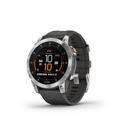 Garmin epix Gen 2, Premium Active smartwatch, Touchscreen AMOLED Display, Adventure Watch with Advanced Features, Slate Steel (Renewed)