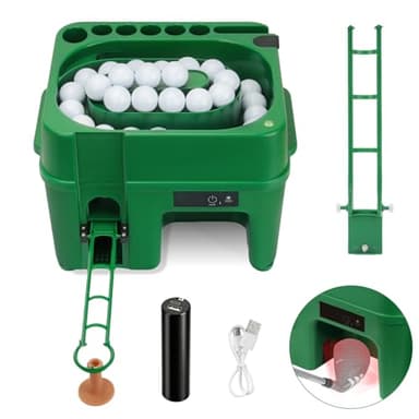 CLUBRALLY Infrared Automatic Golf Ball Dispenser, Fully Automatic Golf Tee Machine with 5000MAH Battery & Phone Mount, for Driving Range, Indoor Simulators & Outdoor Practice