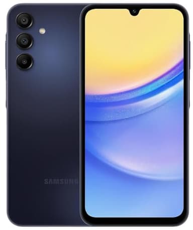 Samsung Galaxy A15 5G (64GB, 2024) 6.5" 90Hz AMOLED, 50MP Camera, 4G Volte (Fully Unlocked International Model for AT&T, T-Mobile, Verizon, Global) A156U (Blue Black)