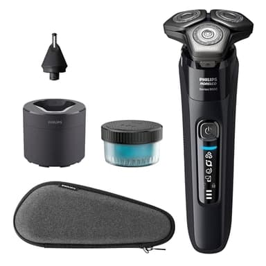 Philips Shaver Series 9000 Wet and Dry Electric Shaver, with Lift and Cut Shaving System and SenseIQ Technology, Pop-up Trimmer