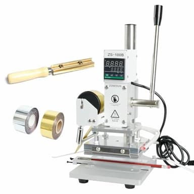 Dual Use Bronzing Machine Pencils - Hot Foil Stamping & Leather Embossing Tool for PVC & Leather Crafting - Professional Manual Embosser for DIY Projects