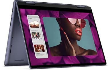 Dell Inspiron 14 2-in-1 Touchscreen Laptop (14" FHD+ IPS, 16GB DDR5 RAM, 512GB SSD, AMD Ryzen 5 8640HS (> intel i7-1255U)) For Business, FP, Backlit, FHD Webcam, Inspiron 7445, Win 11 Pro (Renewed)