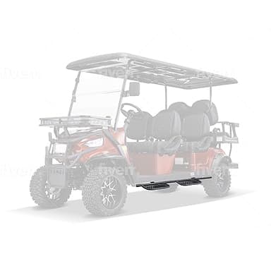 Kandi America Running Board Set for 6 Person Electric Golf Cart, Running Board Set for Kandi Kruiser 6P Electric Carts, Golf Cart Accessories, UTV Accessories, Running Boards