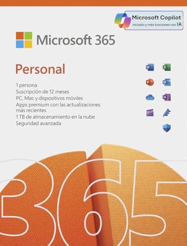Microsoft 365 Personal | 12-Month Subscription, 1 person | Premium Office apps | 1TB OneDrive cloud storage | PC/Mac Download