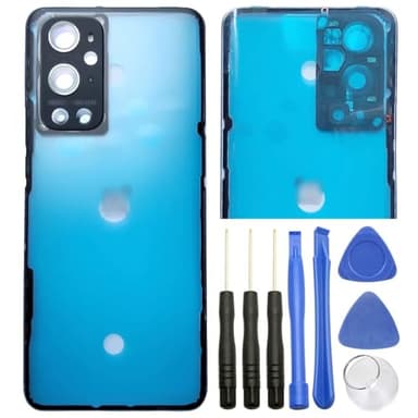 Ubrokeifixit for OnePlus 9 Pro Housing Rear Panel Back Glass Door Cover Replacement for OnePlus 9 Pro 5G 6.7" LE2125 LE2123-Clear