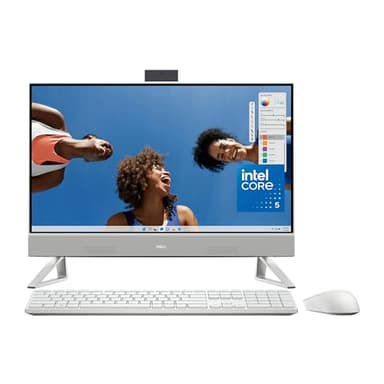 Dell Inspiron 5430 All in One Desktop - 23.8-inch FHD (1920 x 1080) Display, Intel Core 5-120U, 8GB DDR4 RAM, 512GB SSD, Intel Graphics, Windows 11 Home, Onsite & Migrate Service - White