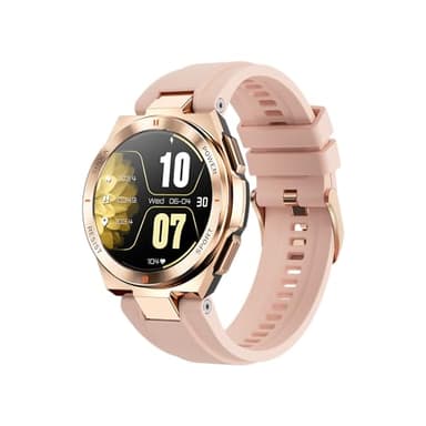 ALPHAGEAR Zulu Smartwatch for iPhone & Android, Style Smart Watch (Answer/Make Call), Wellness Tracker with 1.19" AMOLED Screen, up to 10 Days Battery (2xScreen Protector and 1x Extra Band Included)