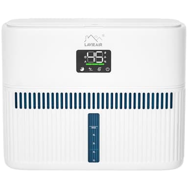 LAVIEAIR Smart Evaporative Humidifiers for Bedroom, Living Room, Nursery, Large Room up to 300 ft², 5L Tank, Max 48H Runtime, Mist-free Top Fill Humidifier for Baby, Plants, Easy to Clean