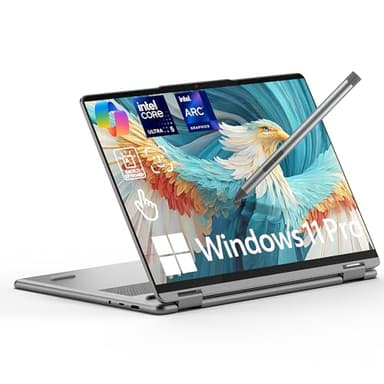 Lenovo Yoga 7i 2 in 1 Laptop, 16" 2K Touchscreen Display, Intel Core Ultra 5 226V, 16GB LPDDR5X RAM 512GB SSD, Intel Arc 130V(Up to 40 Tops), Thunderbolt 4, FP, WiFi 7, 26.5H Battery Life, Win 11 Pro