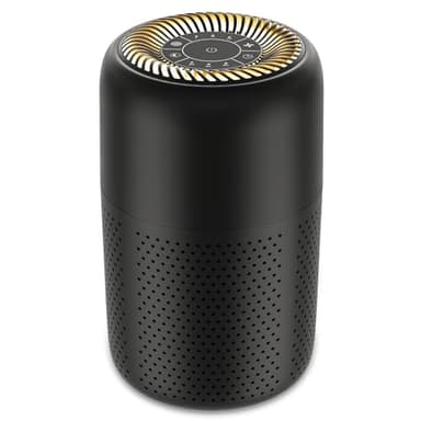 Vhoiu Small Air Purifiers for Bedroom Home Dorm Up to 600 sqft,20 dB Quiet Desktop Air Purifier With Night Light,H13 HEPA Filter,For Smoke Pets Dander Hair Filter,For Apartment Kitchen